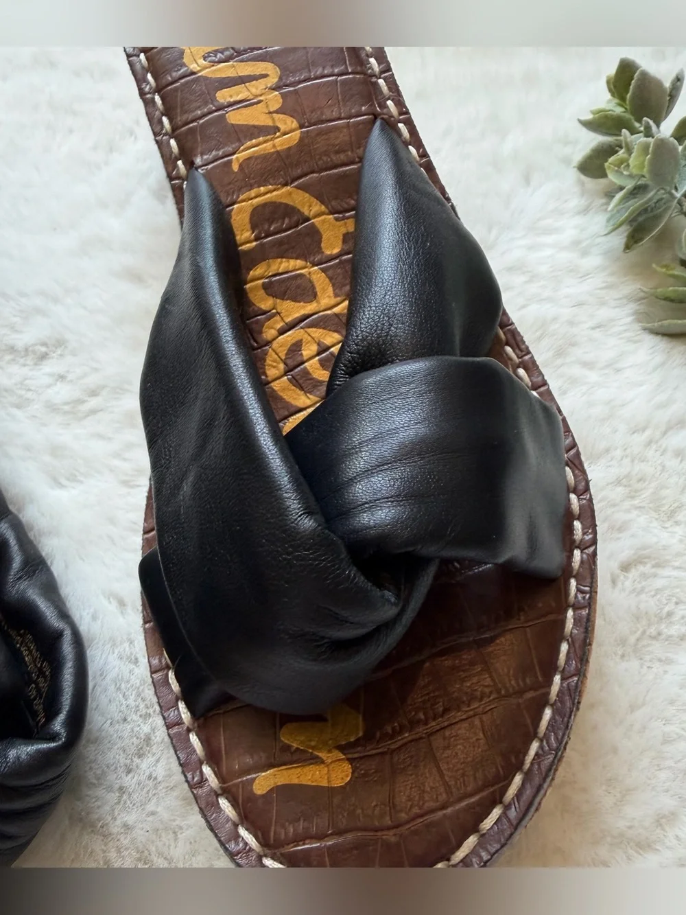 Sam Edelman | EUC - Ramsey Wedges - Size 9 - Black/Cork